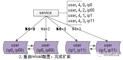 重启reload配置,完成扩库